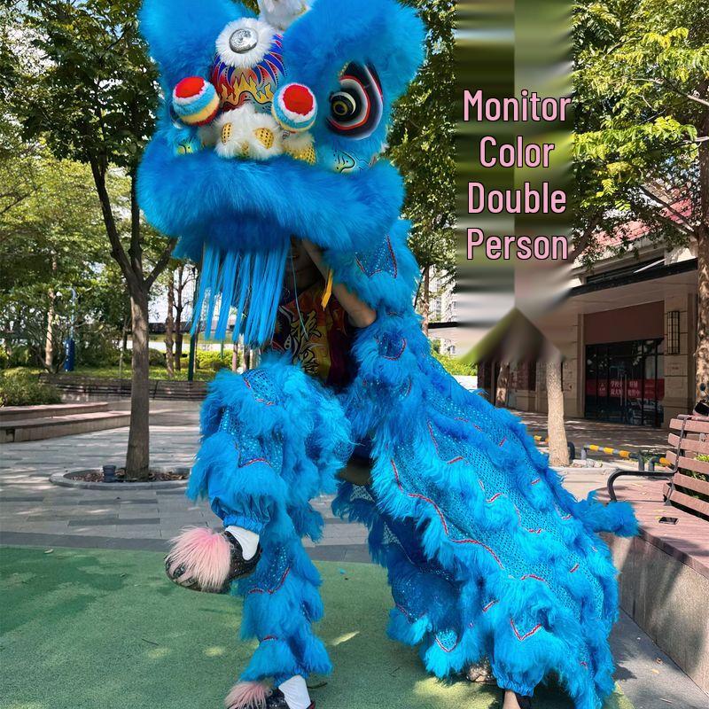 Adult Blinking Foam Lion Dance Set