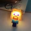 Minecraft Surrounding Torch LED Light USB Rechargeable Mini Torch Keychain Backpack Pendant Children Gifts LED Night Light