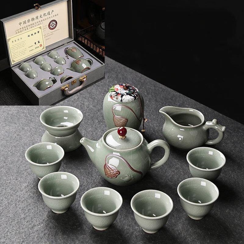

Shangqi Ge Kiln Ceramic Gongfu Tea Set