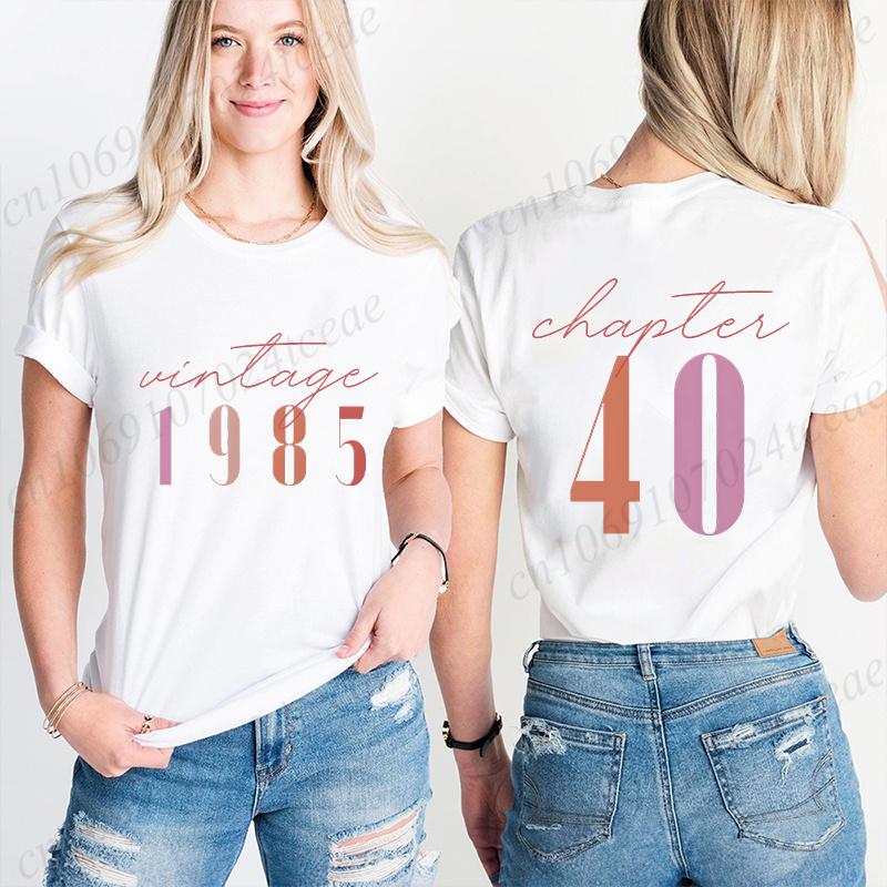 Classic 1985 Tshirts for Unisex Vintage 40th Birthday Year Tshirts for Unisex Unisex Cute 40th Milestone Best Friend 40 Bday Shirt