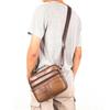 Retro Genuine Leather Men's Shoulder Bags Husband Small Crossbody Messenger Bag Leather Man Zipper Designer Party Bags Gift