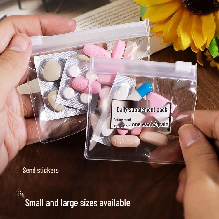 Compact Travel Pill Organizer Pouch for Medication