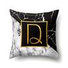 Marble Polyester Pillowcase Home Decoration Printing Pillowcase 26 English Letter Cushion Cover