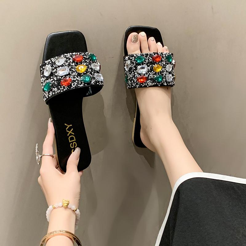 Модные летние новые блестящие тапочки для женщин — фото 5