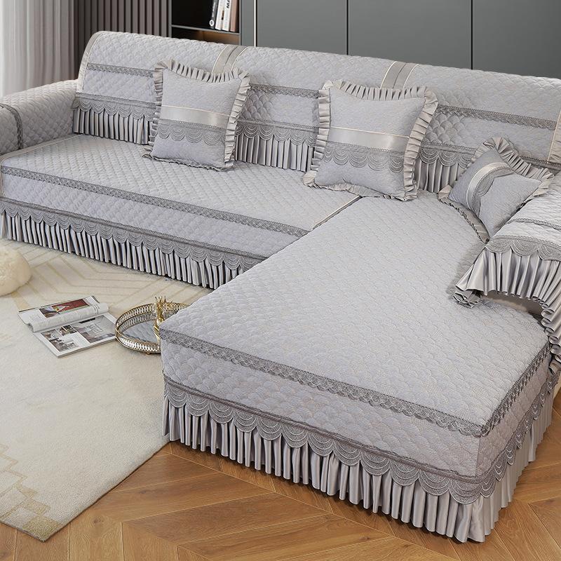 Sofa Cushion Four Seasons Universal High-End European Style Backrest Towel Cover Cloth Concubine Cushion Sofa Cover All-Inclusive Non-Slip