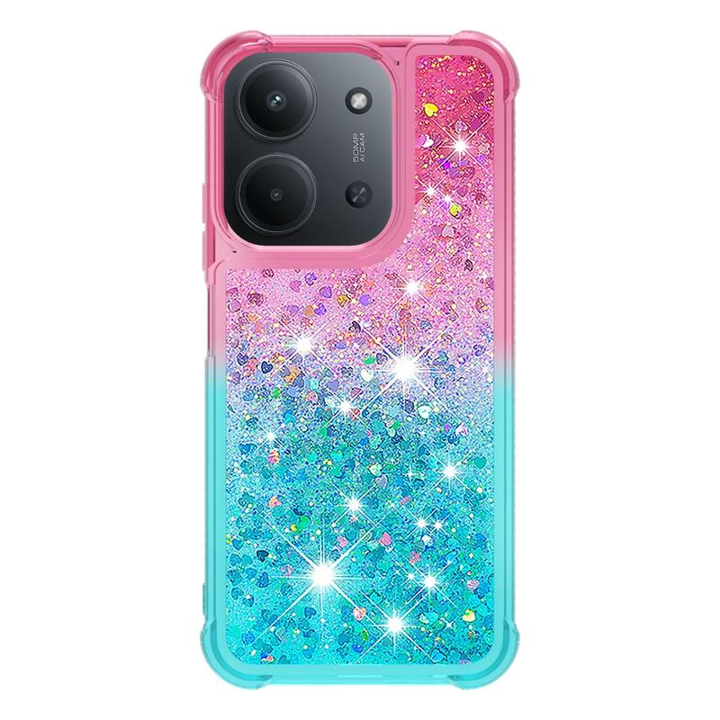 Pro Xiaomi Redmi 15C Pouzdro Redmi15C Třpytivé Tekuté Písky Dynamické Pouzdro na Telefon pro Funda Xiaomi Redmi 15c 4G 5G Kryt Coque