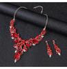Exaggerated Retro Oil Painting Necklace Set: European & American Design Clavicle Chain Sweater Accessory