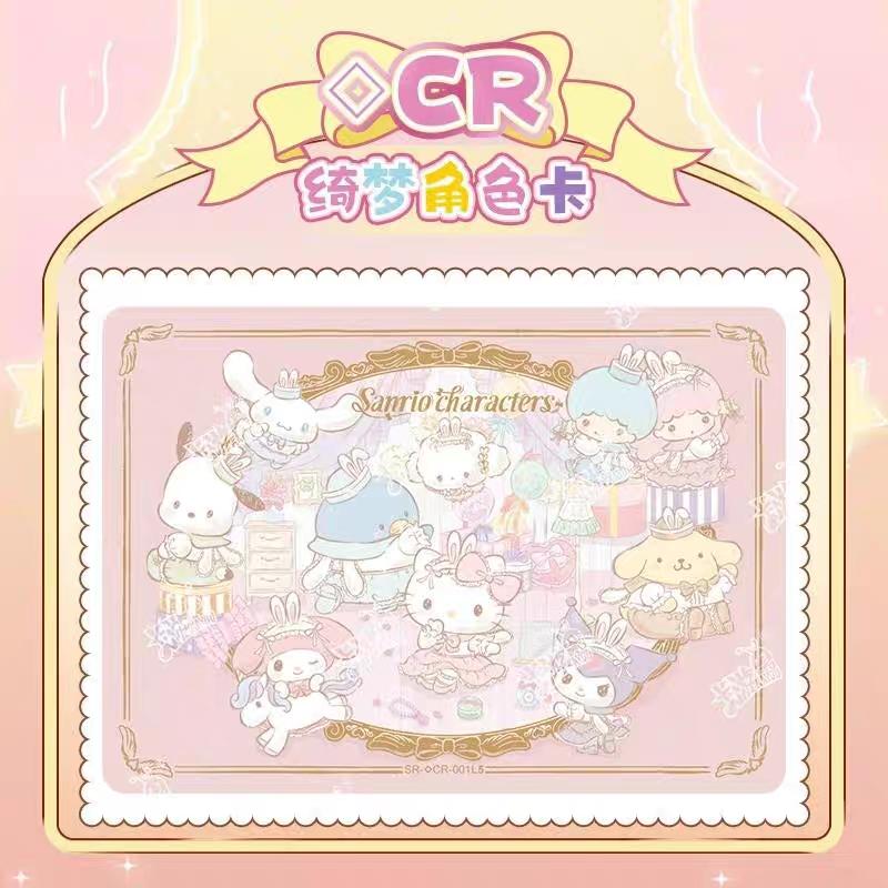 Sanrio Collection Cards Dreaming Journey Series My Melody Cinnamoroll Kuromi Famous Anime IP Cute Character Cards Kid Gift