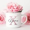 Personalisierte Tasse Herz Initial mit Namen Kaffeetasse Individuell Tee Heißschokolade Tassen Braut Brautjungfer Muttertagsgeschenke für Sie