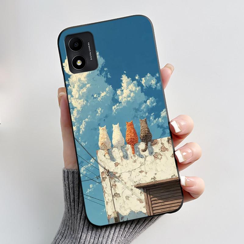 Casing For TCL 305i 5164D Phone Case Aesthetic Luxury Cute Cool Boys Girls Soft silicone Protective Back Cover Black TPU Shell