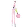 Alloy+nylon Woven Smiley Face Keychain For DIY Bag Accessories