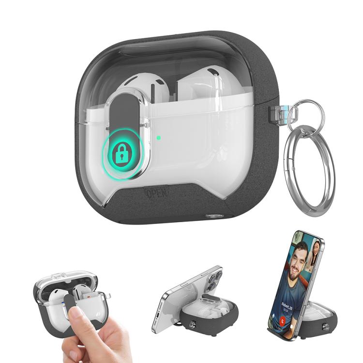 

XDcase Starlink Series Magnetic Earphone Case with Holder & Security Lock For Samsung Galaxy Buds3 / 3 Pro темно-сірий колір