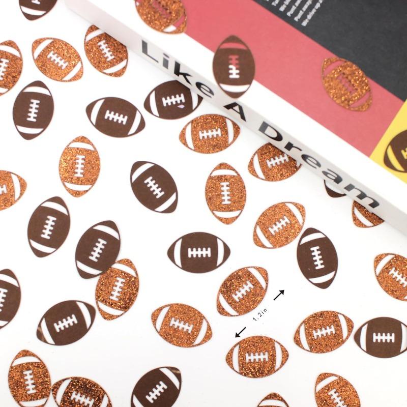 200pcs/set Sports Football Home desktop Decorations Festival Party Decorative Confetti Football-Themed Party Supplies