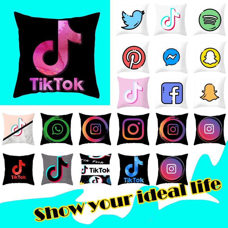 Tiktok Cushion Cover Decorative Soft Pillow Case For Stylish Home And Car Decor