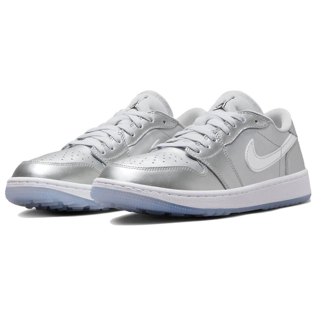Air Jordan 1 Low Golf Gift Giving Pack Unisex Sneakers Silver Metallic-Silver Photon-Dust FD6848-001