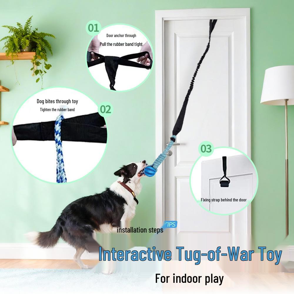 Interactive Dog Toy Set: Durable Tug-of-War and Chewing Ropes for Teeth Cleaning