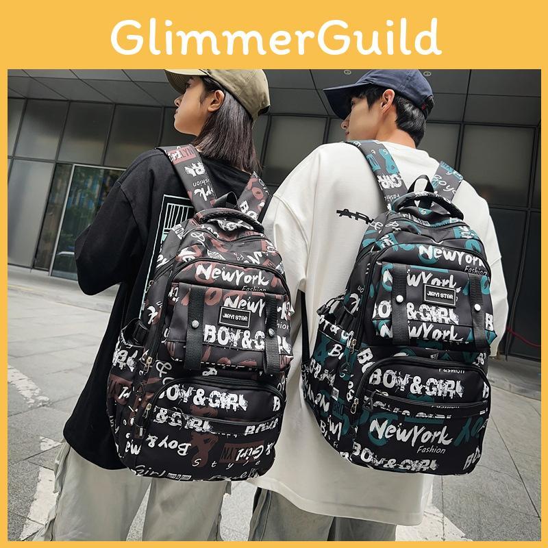 Trendy Graffiti Letter Style Neutral Large Capacity Student Backpack For Teens