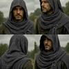 Destroyed Washed Ripped Hole Vintage Scarf Man Woman Gothic Punk Cotton Linen Shawl Medieval Cosplay Cloak