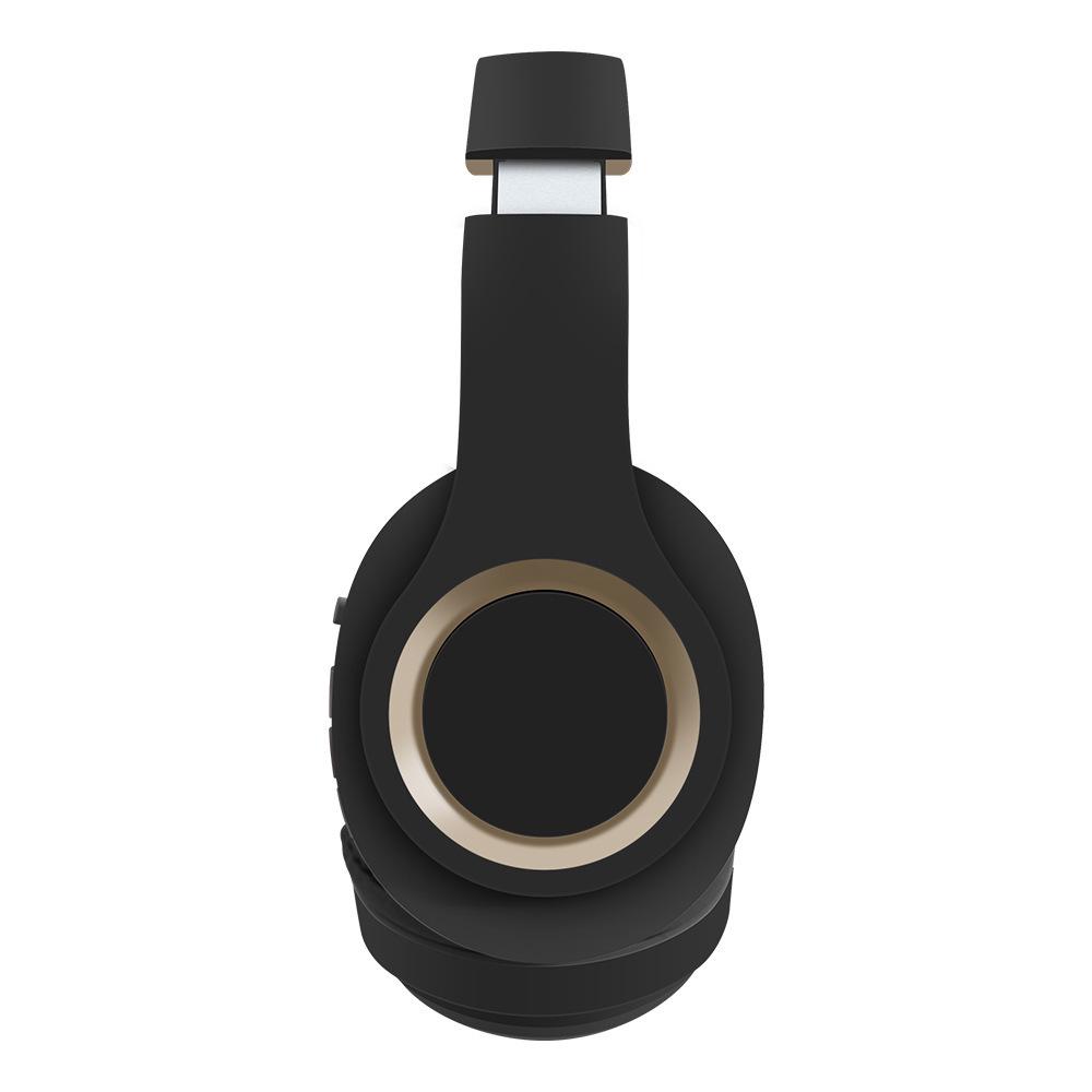 Head-mounted Bluetooth Wireless Headphones with Large Earcups, Retractable Metal Design, Matte Finish, New Private Mold