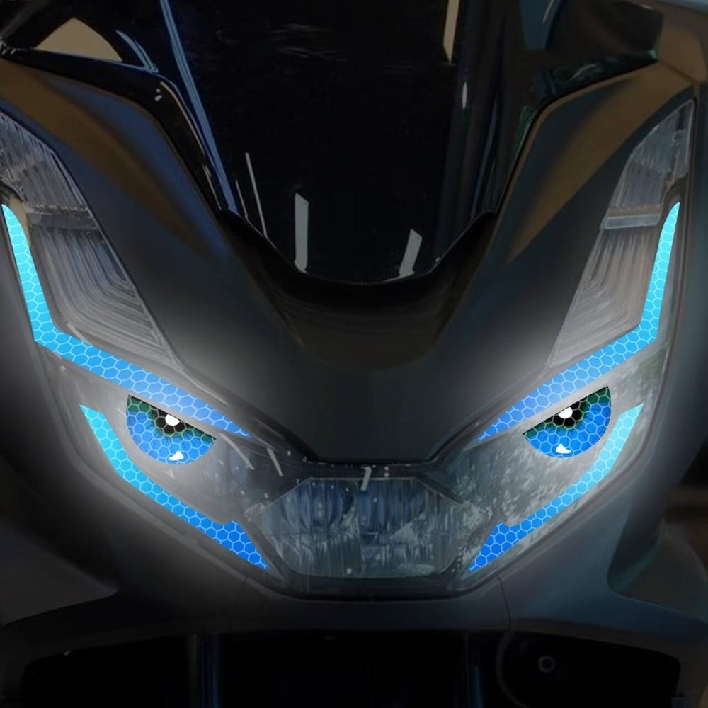 Personalized Style Motorcycle Decoration Stickers Headlight Protection Decals  Motorcycle