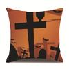 Halloween Linen Pillow Cover Printed Pillow Supply Cushion Cover