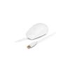 Mouse - URBAN FACTORY - ABS and Silicone - White - Wired - USB
