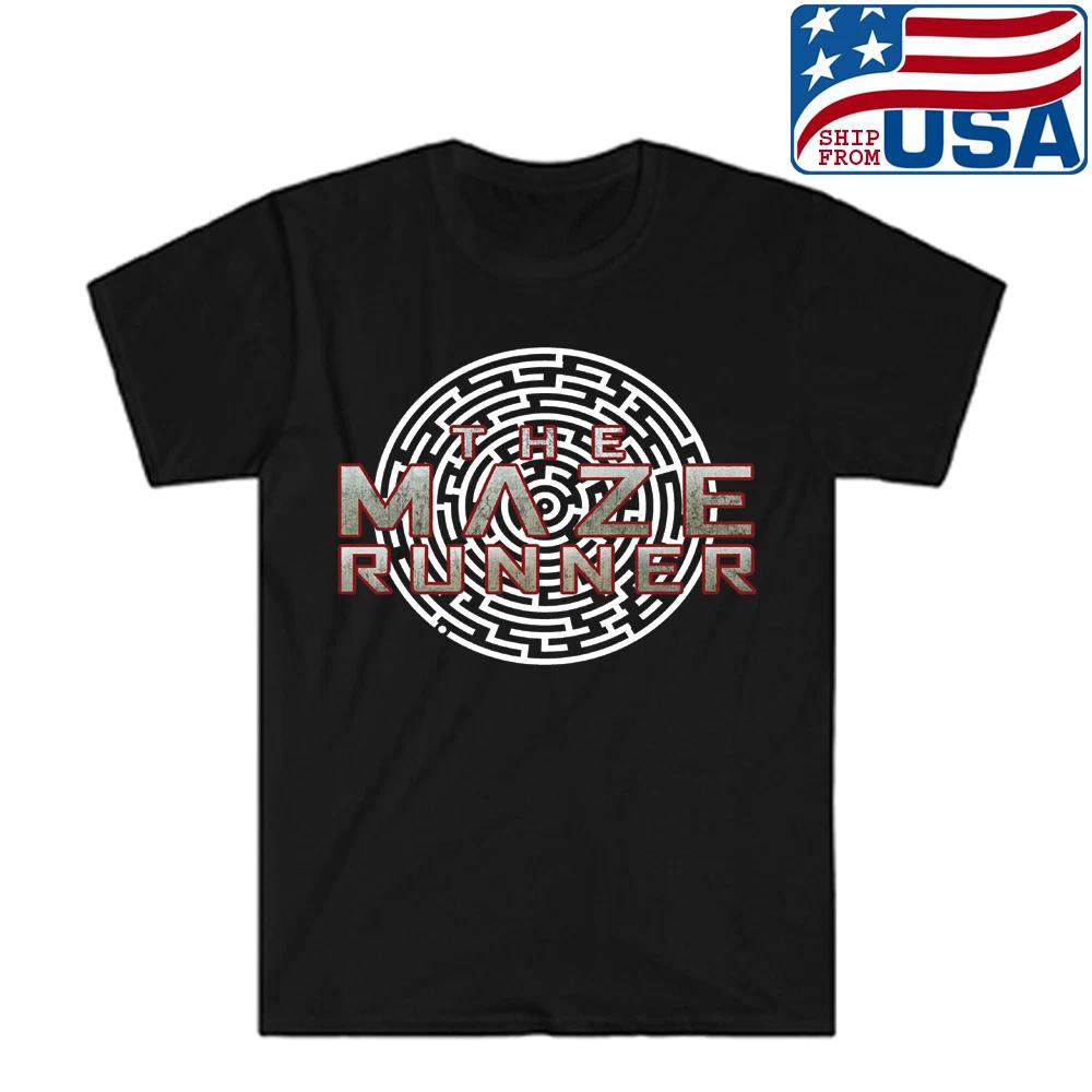 Circle Maze Labyrinth Maze Runner Men s Black Size S to 5XL 3XL
