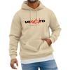 Creative Letter Pattern Hooded Pullover Street Trends Casual Hooded Shirt Fashion Unisex  Clothing Polyester Fleece Men Top