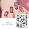 kads Halloween Serie 11 Design Neglekunst Mal Bilde Mal Neglestemplingsplater Stensiler Verktøy