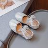 Girls' Princess Half sandals2026New Summer Children's Cute Bowknot Shiny Pearl Rhinestone Performance Shoes