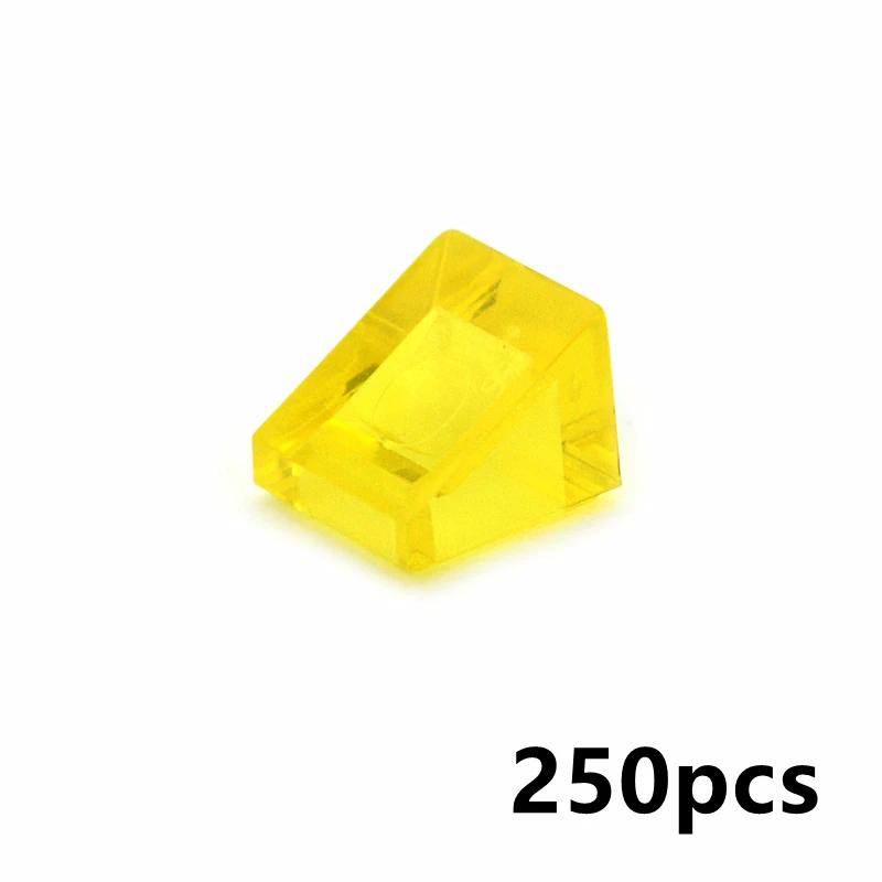 250Pcs Color Building Blocks Figure Smooth Slope Bevel Bricks 54200 1x1 Educational Creative Size Compatible With Toys for Child