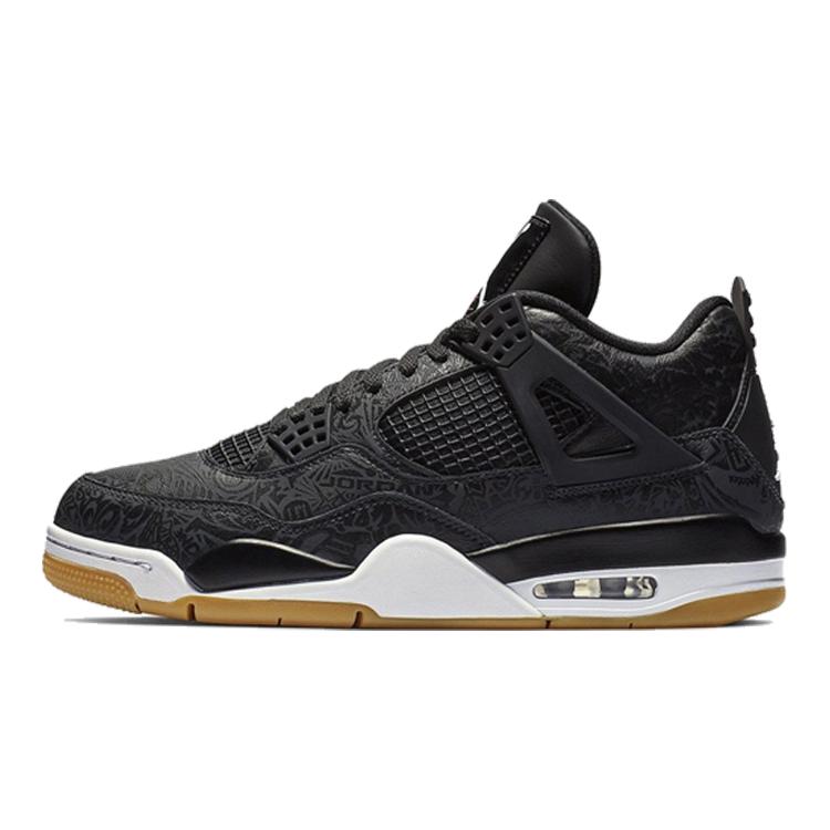 Jordan 4 Retro Lāzera Melns Gumijas