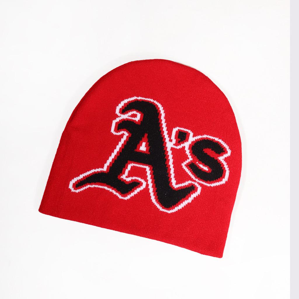 Letter Minimalist As Pattern Knitted Cap With Warmth For Urban Style Fashion