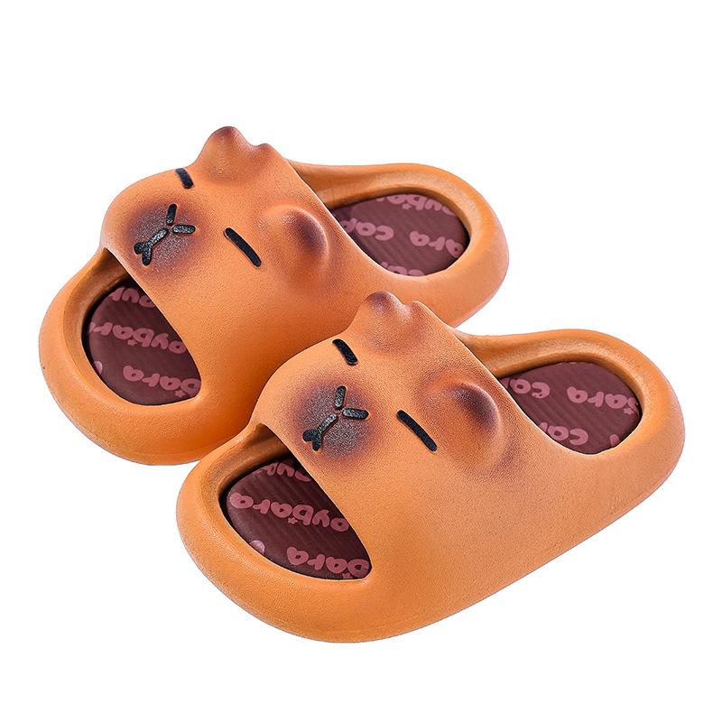 Children's summer cartoon cute non-slip indoor bathing soft-soled baby slippers for girls