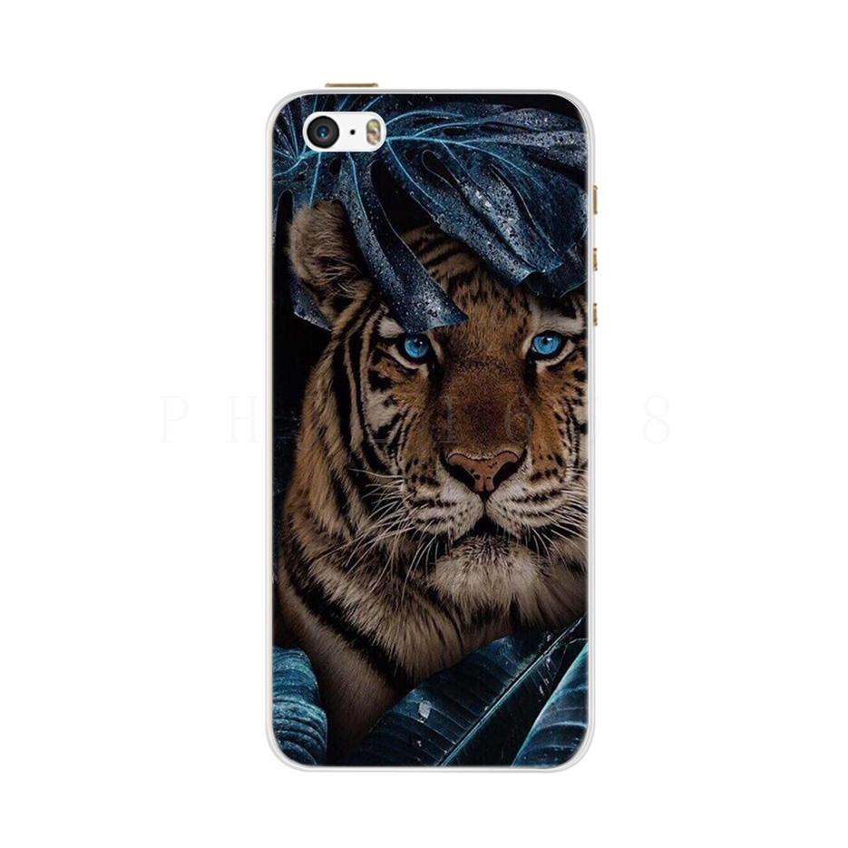Case For iPhone 5 5S SE Case Silicone Soft TPU Cute Cartoon Pattern Protector Shell For iPhone 6 6S 5 iPhone6S Case Cover Fundas