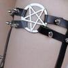 Fashion Punk Leg Garter Thigh Harness Belt For Women Teens With Metal Rivet Studded Cosplay Event Costume Accessory