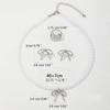 Lovely Bowknot Jewelry Set Dainty Necklace Ear Studs Rings Accessory Elegant Neckchains Earrings Rings Charm Adornment