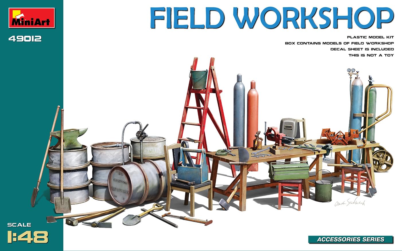 

Miniart Field Workshop Plastic Model MA49012 1/48