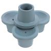 4Pcs Grey Anti-Slip Rubber Leg Tips for Shower Chair Bath Stool Commode Seat Replacement Feet Caps Wear-Resistant Floor
