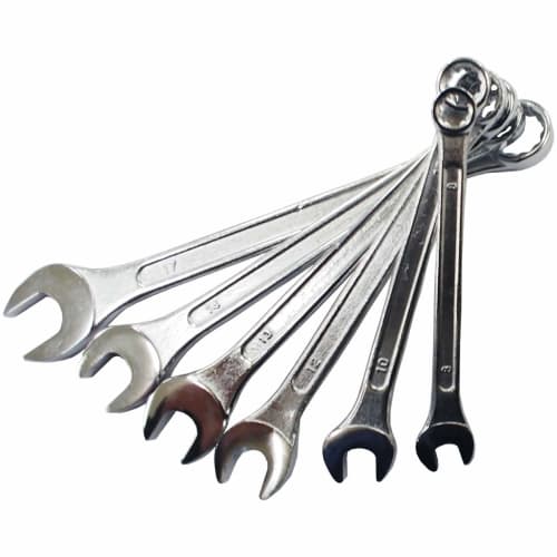 KONYO SUN UP Combination Wrench Set of 6, Gray