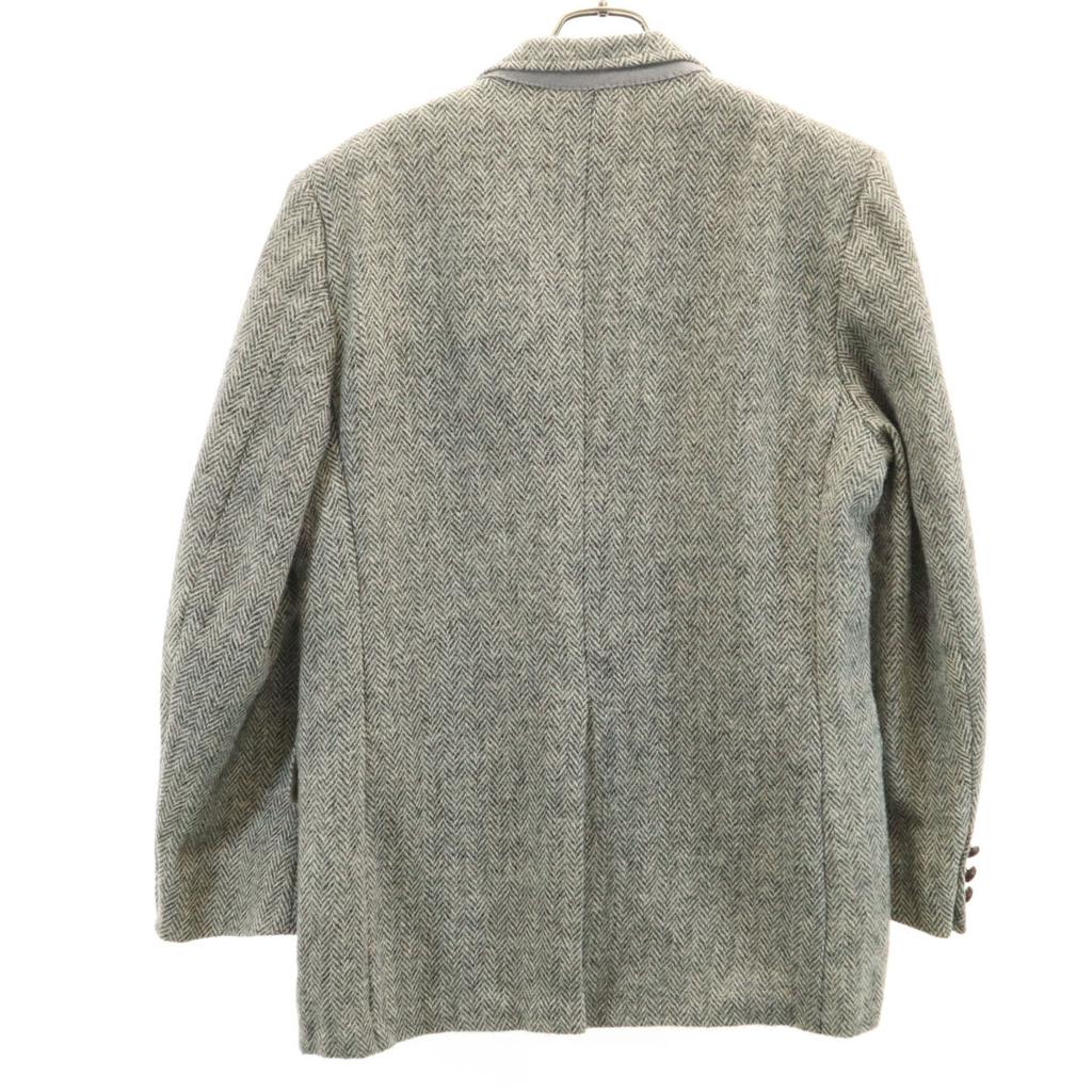 WICKHAM 70s 80s Vintage Herringbone Pattern Harris Tweed Fabric Tailored Jacket Men's Used