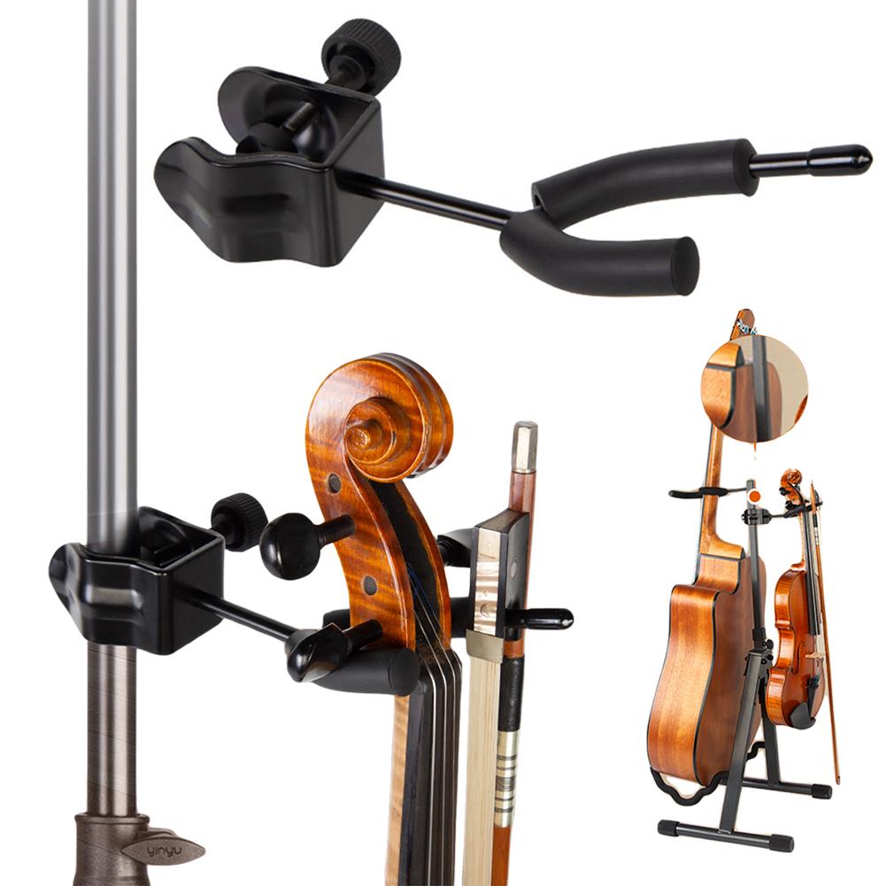 Violin Hanger Violin & Viola Stand Violin Holder for Desktop Microphone Or Sheet Music Stand for Home Studio Music Room