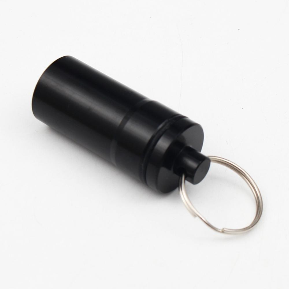 

New Mini Portable Pill Box Case Holder Keychain Waterproof Aluminum Container Tablet Storage for Purse Outdoor Camping Travel