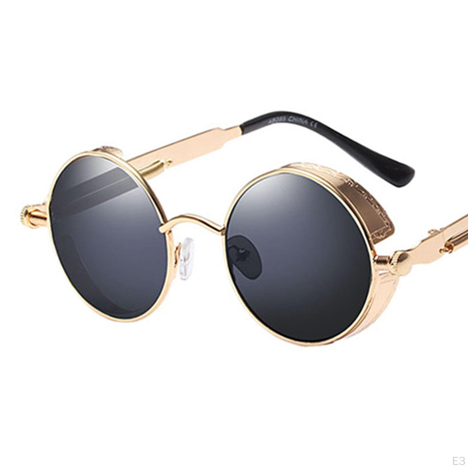 Классические металлические солнцезащитные очки в стиле стимпанк в стиле ретро — фото 3