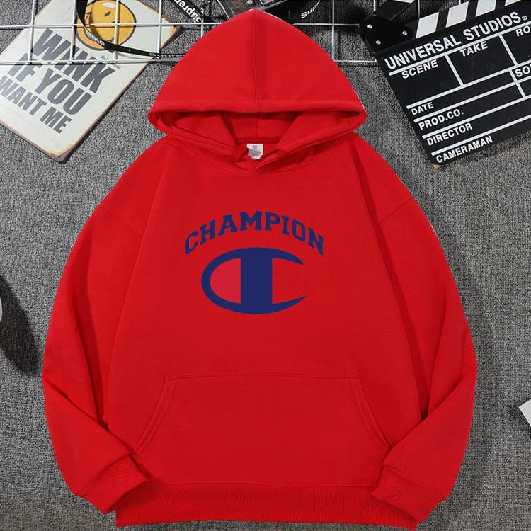 Men's & Women's Trendy Champion Hoodie: Casual Loose Fit, Spring/Autumn Style with Letter Design