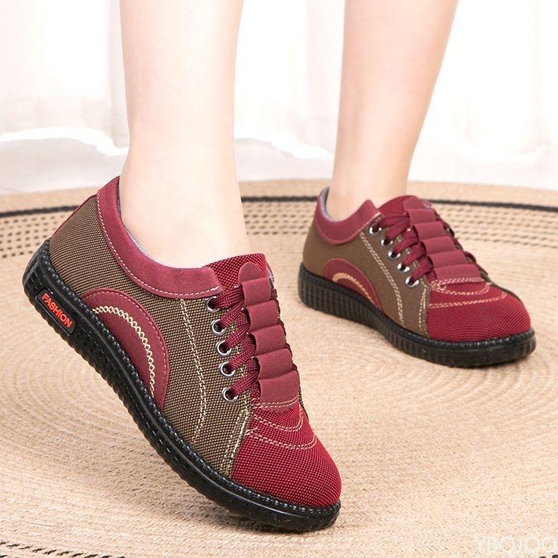 Spring Autumn New Women's Lightweight Anti slip Flat Heel Shoes with Soft Bottom Comfortable Simple Daily Casual Women's Shoes