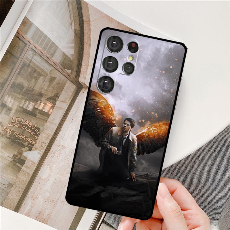 Supernatural Castiel Anděl Pouzdro na telefon Pro Samsung Galaxy S25 Ultra S9 S10 S20 S22 S21 Plus S23 FE S24 Ultra Plné krytí