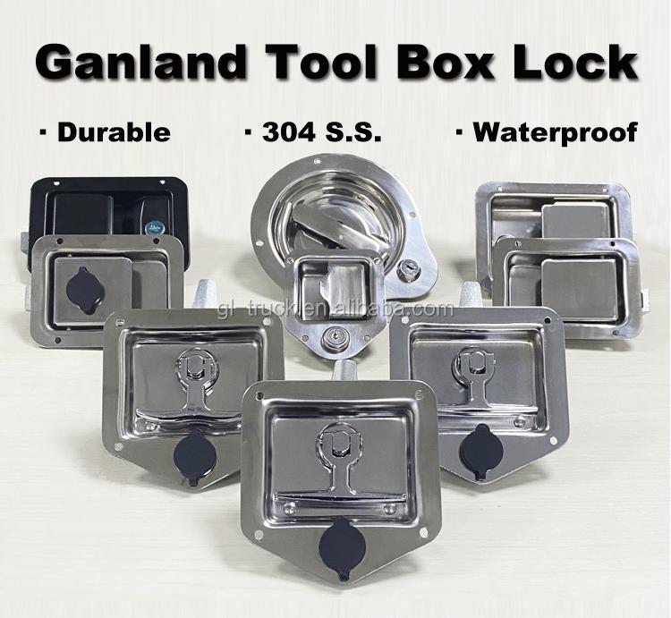 GL-12130 Folding T Handle Latch Lock Waterproof Key Hot Selling Recessed Control for Toolbox Cabinets Vehicles Cheap Price