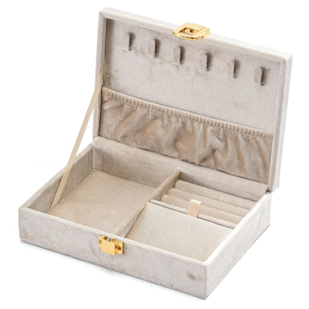 New High Quality Velvet Jewelry Storage Box Custom Logo Jewelry Storage for Earrings Necklace Ring Gift Packaging Case