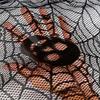 1pcHalloween Spider Web Fireplace Cloth Black Skull Head Stove Towel Party Dining Tablecloth Outdoor Courtyard Curtain Decoratio